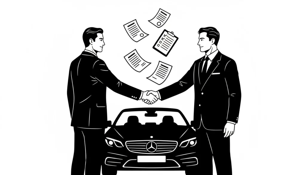 Auto import Saksamaalt — käepigistus ja dokumentide üleandmine